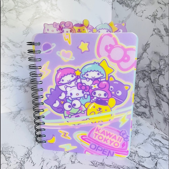 Sanrio Office Hello Kitty Friends Kawaii Tokyo Tabbed Journal